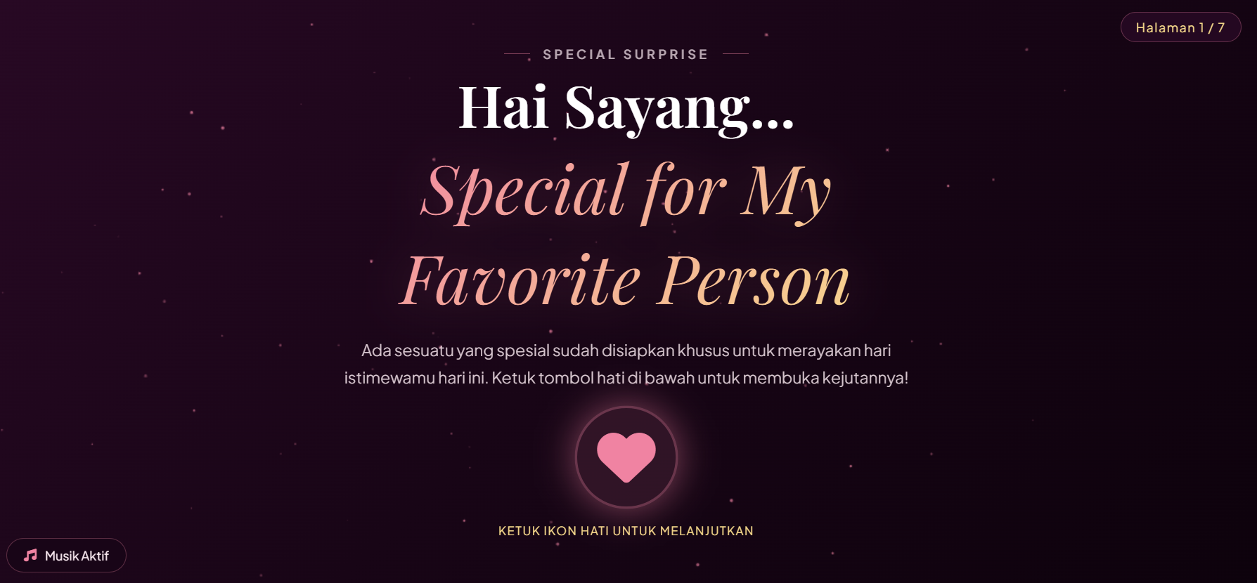 Web Ucapan Birthday